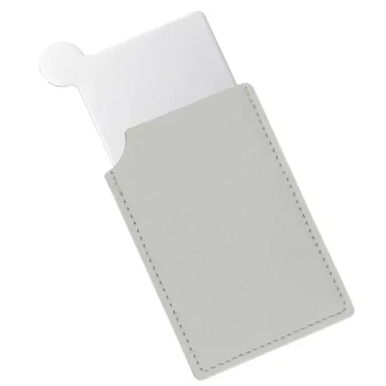 Unique Bargains PU Leather Travel Compact Handheld Mini Mirror image {8}