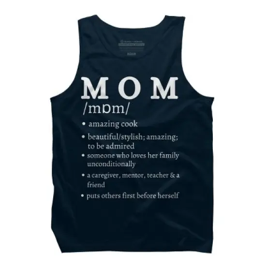Men's Design By Humans Mom Dictionary Definition By BeingMasculine Tank Top image {4}