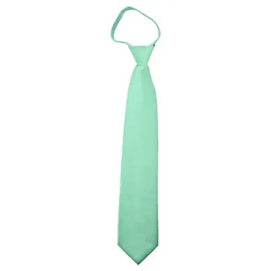 Men's Solid Color Zipper Neckties image {44}