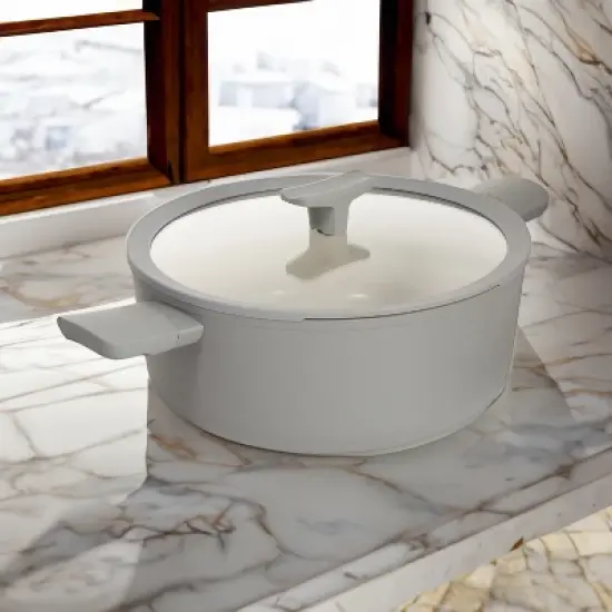 BergHOFF Balance Non-stick Ceramic Stockpots With Glass Lid, Recycled Aluminum image {6}