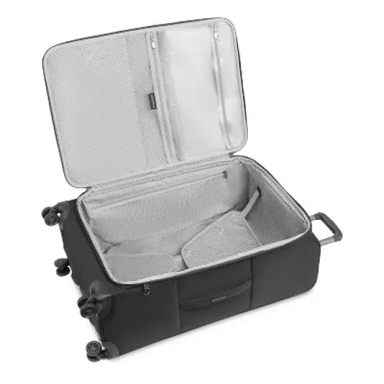 SWISSGEAR Checklite Softside Large Checked Suitcase - Black: 8-Wheel Tear-Resistant Luggage image {11}