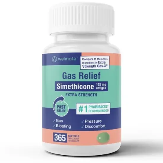 Welmate Extra Strength Gas Relief Softgels - 365 ct image {8}