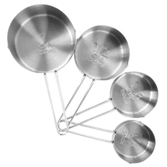 MegaChef 14 Piece Stainless Steel Measuring Cup and Spoon Set with Mixing Bowls image {3}