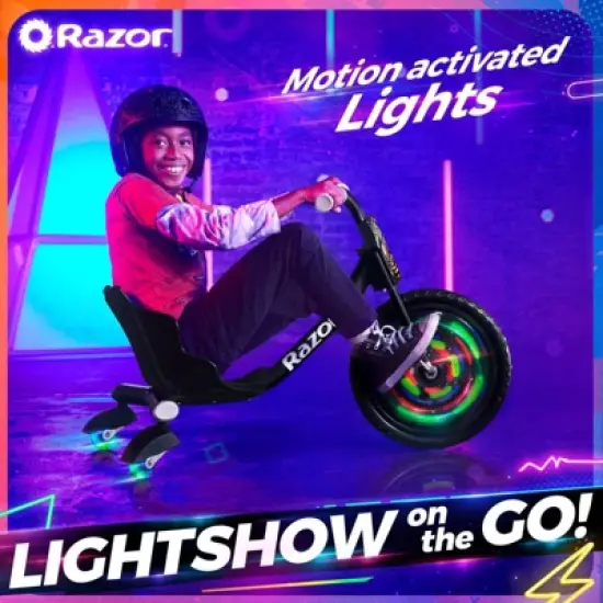 Razor Lightshow RipRider 16" Kids' Trike - Black image {3}