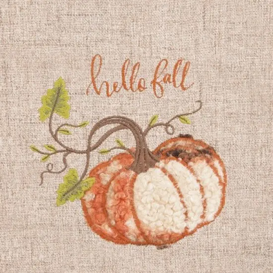 C&F Home 18" x 27" Harvest Time Pumpkin Fall Embellished Flour Sack Kitchen Towel image {2}
