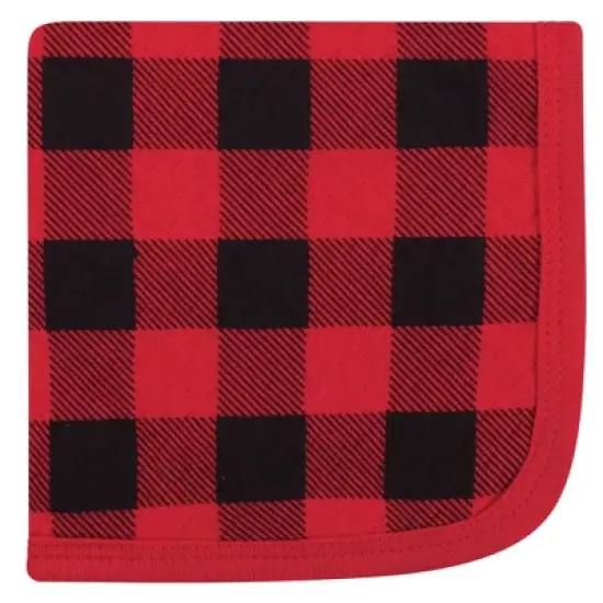 Hudson Baby Infant Boy Quilted Cotton Washcloths, Moose, One Size image {3}