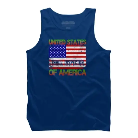 Men's Design By Humans Halloween Thrill Inspector Funny USA Military Soldier Veteran Un By TeeShirtMadness Tank Top image {7}