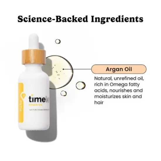 Timeless Skin Care Argan Oil 100% Pure - 1 fl oz image {3}