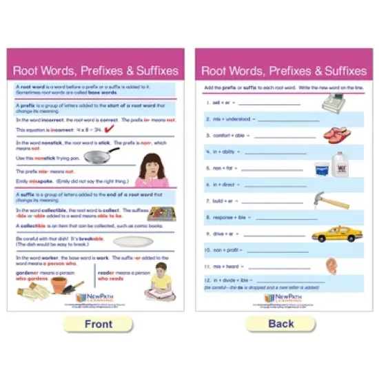 NewPath Learning Spelling Rules Bulletin Board Chart Set - Set of 7 image {2}