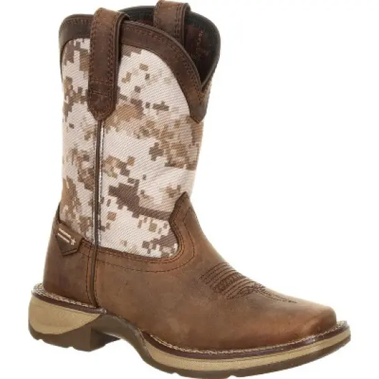Lil' Rebel by Durango KidsWestern Boot, DBT0208C, Desert Camo image {7}