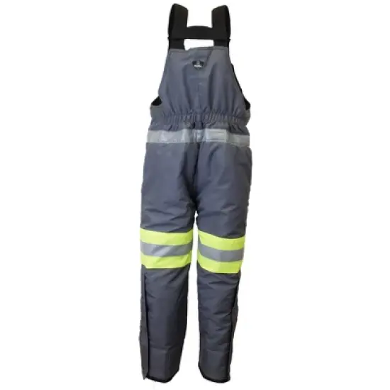 RefrigiWear Men's Freezer Edge Warm Insulated Bib Overalls with Reflective Tape image {3}