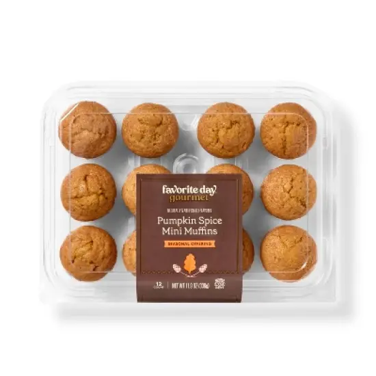 Pumpkin Spice Mini Muffins - 11.8oz/12ct - Favorite Day&trade; image {3}
