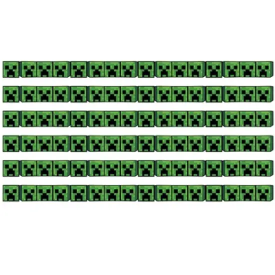 Eureka&reg; Minecraft Creeper Lineup Wide Trim, 37 Feet Per Pack, 6 Packs image {5}