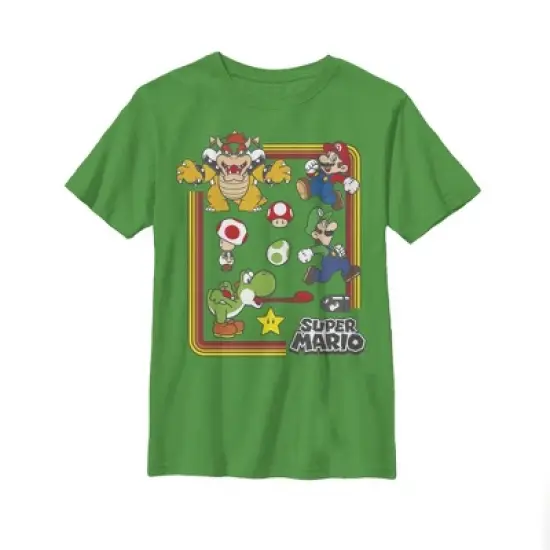 Boy's Nintendo Super Mario Rainbow Frame T-Shirt image {4}
