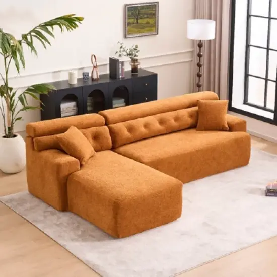 Whisen 86" Modular Convertible Sectional with 2 Pillows image {16}