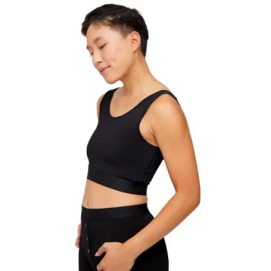 TomboyX Compression Bra, Wireless Full Coverage Medium Support Bra, (XS-6X) image {8}