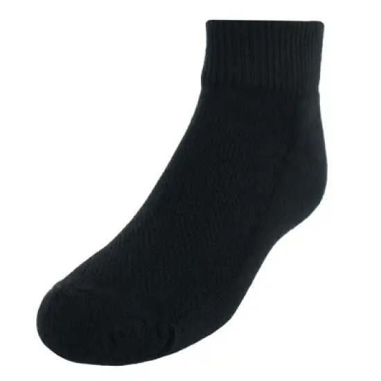 Fruit of the Loom Boy's Breathable Cotton Quarter Socks (6 Pair Pack) image {2}