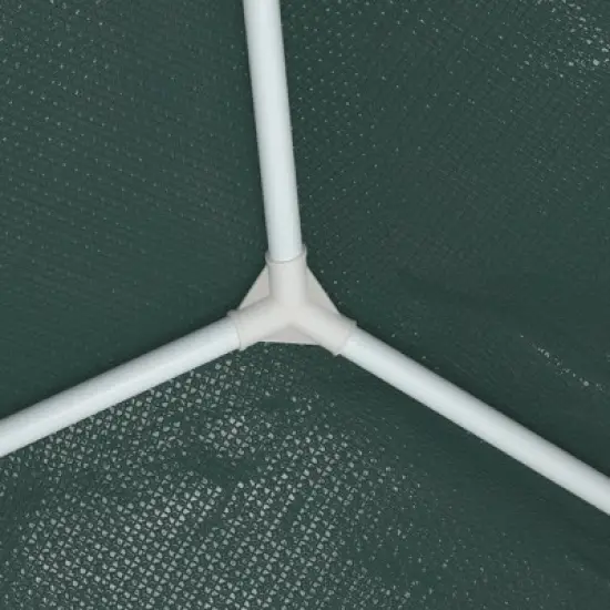 vidaXL Professional Outdoor Party Tent 13.1'x29.5' with Water-Resistant and UV-Resistant Polyethylene Cover and Rust-Resistant Steel Frame in Green image {6}