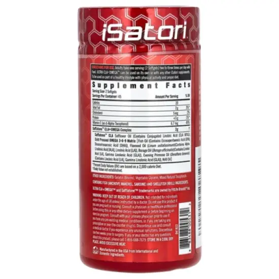 Isatori Ultra CLA + Omega , 90 Softgels image {1}