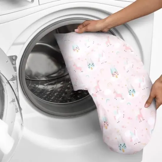 Boppy Original Support Nursing Pillow Cover - Pink Unicorns and Castles image {4}