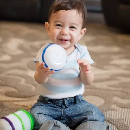 Dr. Brown's Snack-A-Pillar Snack and Dipping Cup Food Storage Containers - White - 4pk image {4}