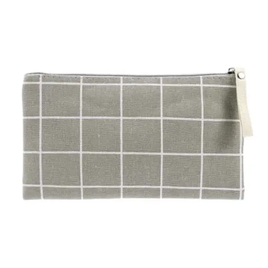 Unique Bargains Women's Durable Lattice Large Cosmetic Bag 1 Pc image {4}