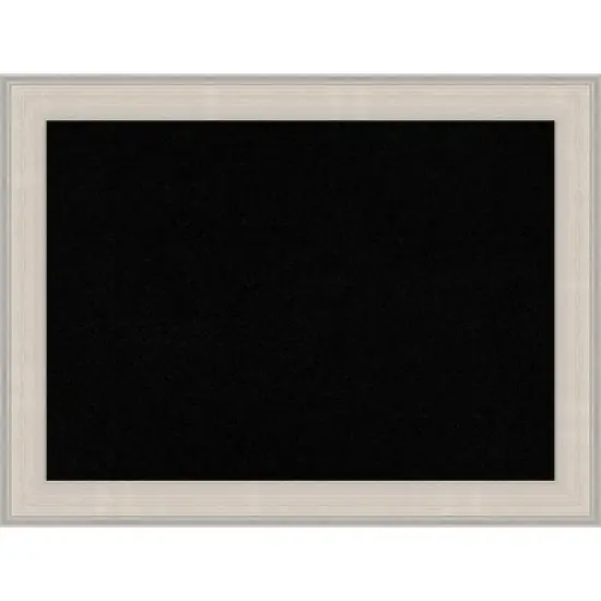 Amanti Art 32"x24" Cottage Wood Frame Black Cork Board White/Silver - : Wall Mounted Bulletin Board, Custom Framed, Home Organization image {10}