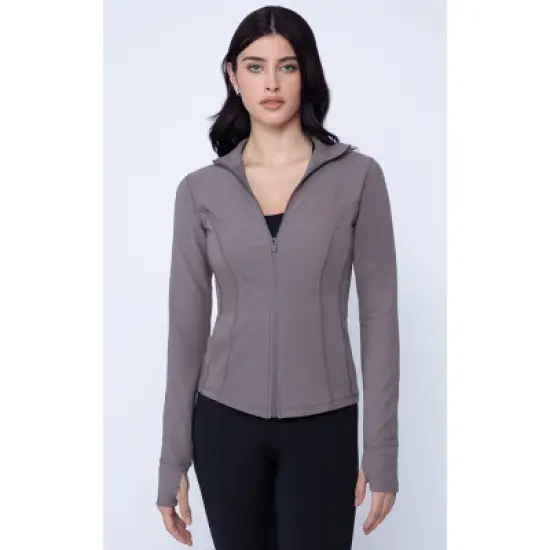 90 Degree By Reflex Interlink Ribbed Princess Seam Performance Jacket image {10}