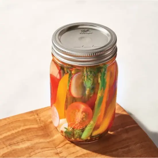 Ball 12pk Regular Mouth Mason Jar Lids Without Bands: Silver Metal Canning Jar Lids, Hand Wash, 2.75" Neck Diameter image {2}