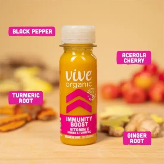 Vive Organic Immunity Boost Wellness Shot - 2 fl oz image {4}