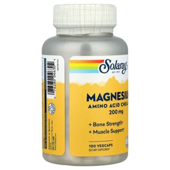 Solaray Magnesium, 200 mg, 100 VegCaps image {3}