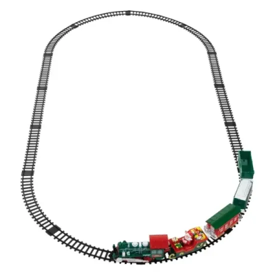 Northlight 30 Pc Battery Operated Lighted and Animated Classic Christmas Train Set with Music image {5}