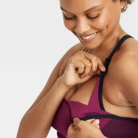 Women's Nursing Yoga Bralette - Auden&trade; Red image {5}