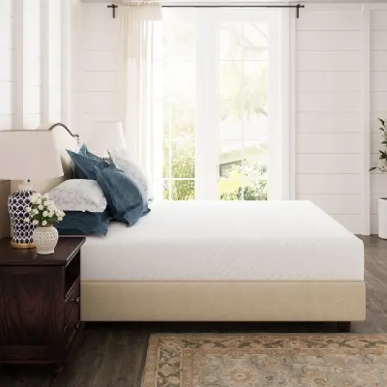 Ego White 12" Medium Gel Green Tea AeroFusion Memory Foam Mattress image {3}