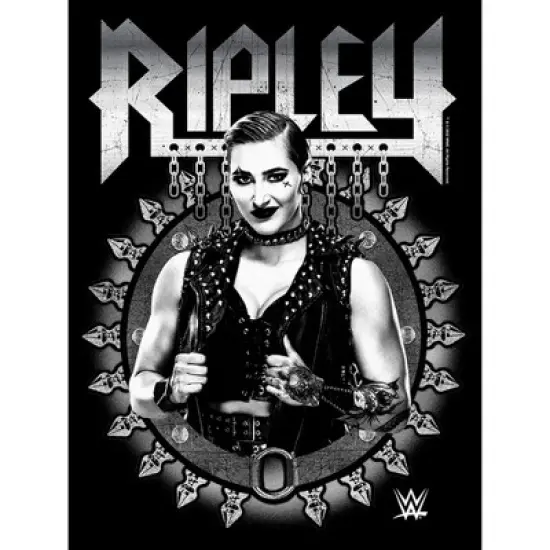 Men's WWE Ripley Black and White Photo T-Shirt image {1}