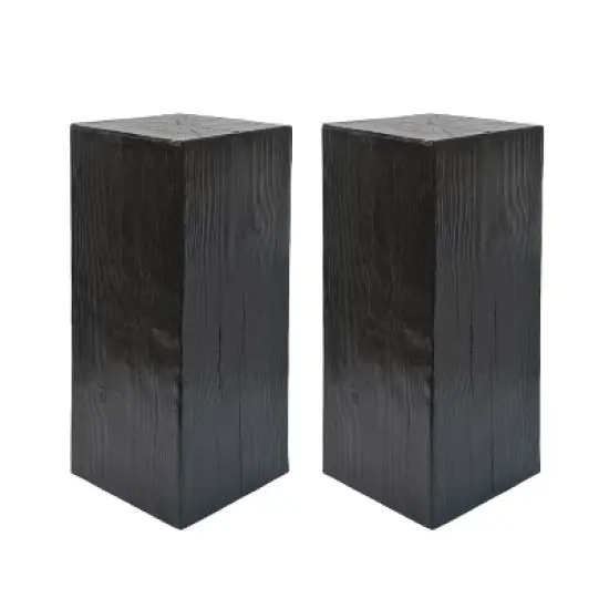 Christopher Knight Home Sinestrea Modern Patio Square-Column Lightweight Concrete End Table image {1}