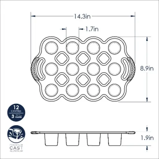 Nordic Ware Petite Popover Pan image {5}