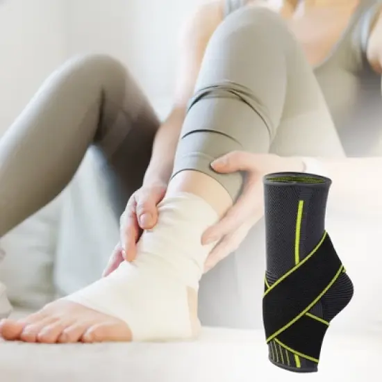 Unique Bargains Adjustable Ankle Support Braces Breathable Achilles Tendon Support for Sports 1 Pcs image {5}