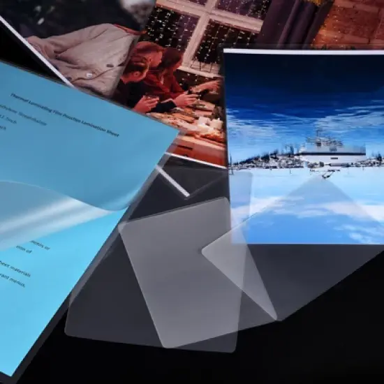 Unique Bargains Transparent Thermal Laminating Pouches for Card Photo Protect DIY 100 Pcs image {4}