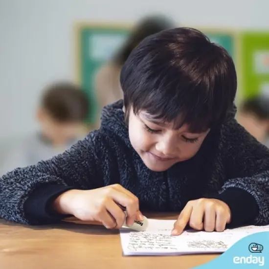 Enday Oval Eraser White, 4 Pack image {5}