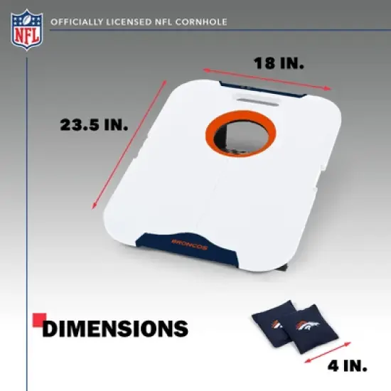 NFL Denver Broncos All-Weather Travel Cornhole Set image {4}