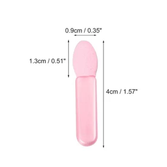Unique Bargains Short Sponge Dual Sides EyeShadow Makeup Applicators Brushes Pink 50 Pcs image {3}