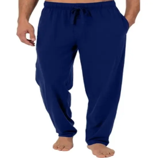 Men's Soft Cotton Knit Jersey Pajama Pants with Pockets, PJ Bottoms image {6}