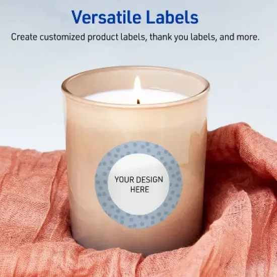 Avery Round Labels, Polka Dots Design, 3" Diameter, 60ct image {5}