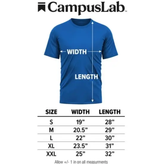 Men's Campus Lab Hampton University Men's Sport Active T-Shirt Left Chest Logo image {5}