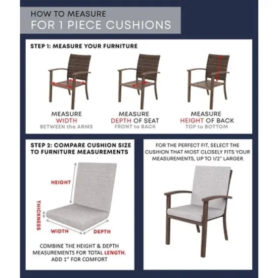 Honeycomb Outdoor Highback Dining Chair Cushion image {3}