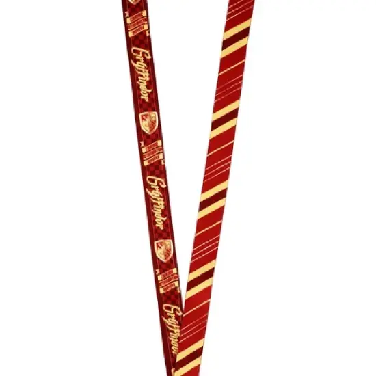 Gryffindor Characteristics Tie Inspired Sublimation Print Metal Enamel Charm OSFA image {2}