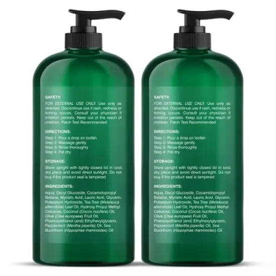 Botanic Hearth Tea Tree Body Wash Helps Soothe Itchy, Dry Skin - 16 fl oz Set of 2 image {7}