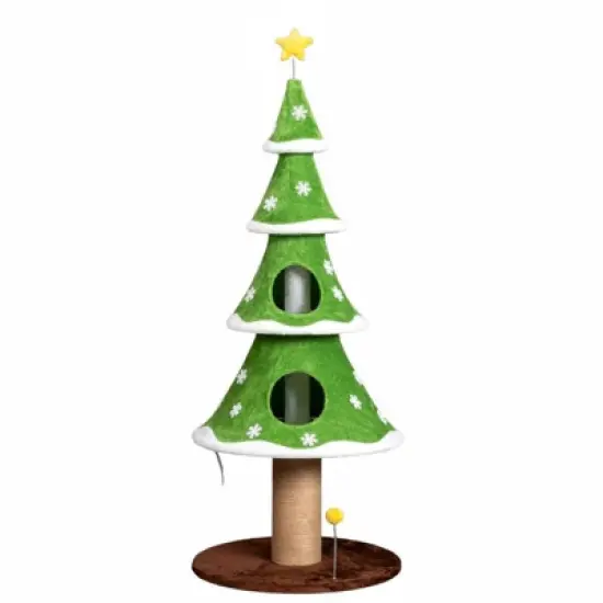 Karl Home 4-tier 59 inch  Cat Tower Christmas Tree Decoration image {9}