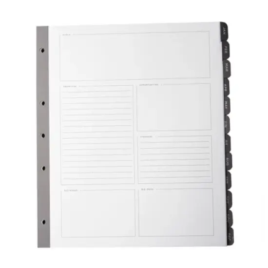 Russell+Hazel Signature Perpetual Monthly Tabs image {1}